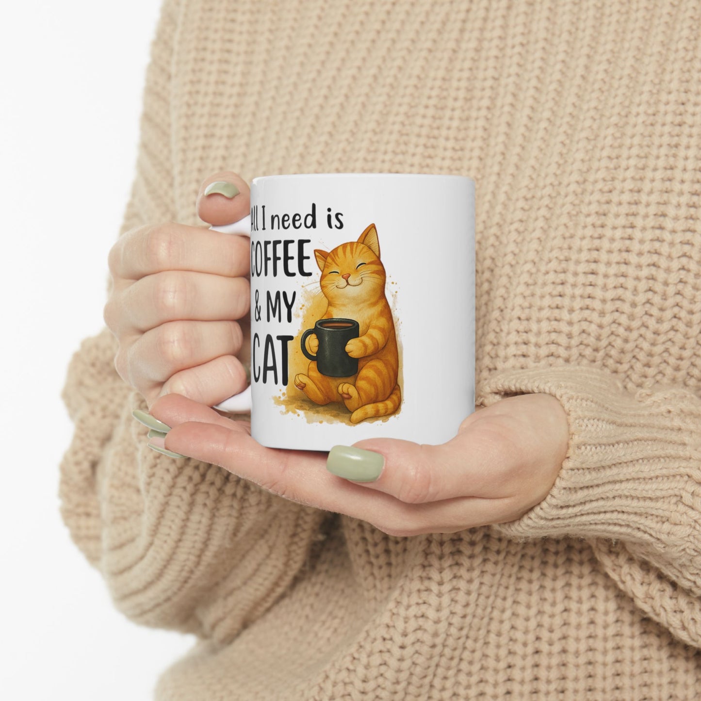 Cute Cat Coffee Mug - Perfect for Cat Lovers | 11oz & 15oz Sizes