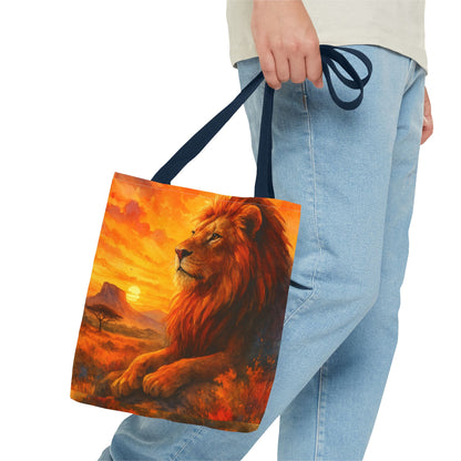 Rise with Courage – Lion Tote Bag