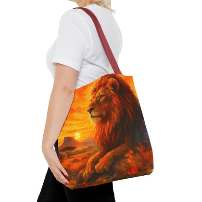 Rise with Courage – Lion Tote Bag
