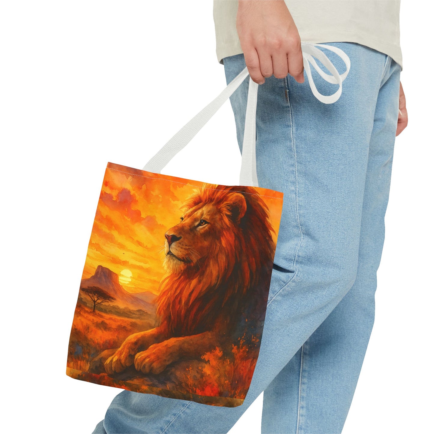 Rise with Courage – Lion Tote Bag