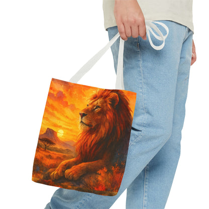 Rise with Courage – Lion Tote Bag