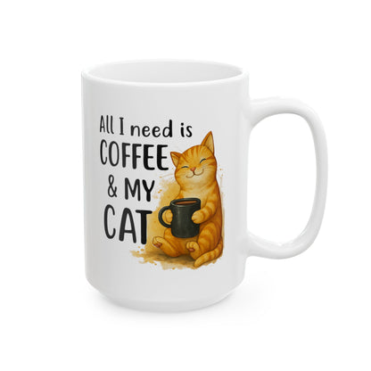 Cute Cat Coffee Mug - Perfect for Cat Lovers | 11oz & 15oz Sizes