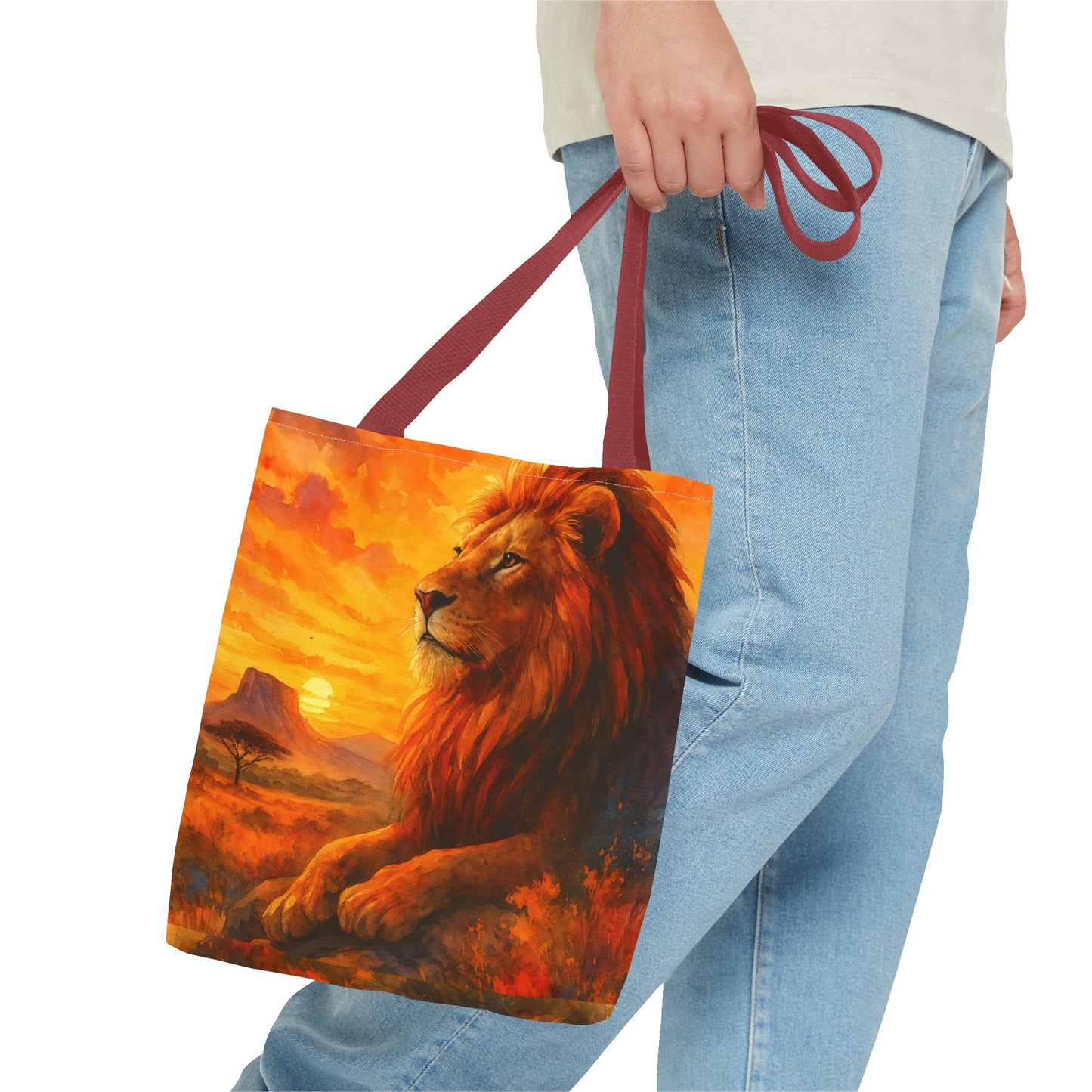 Rise with Courage – Lion Tote Bag