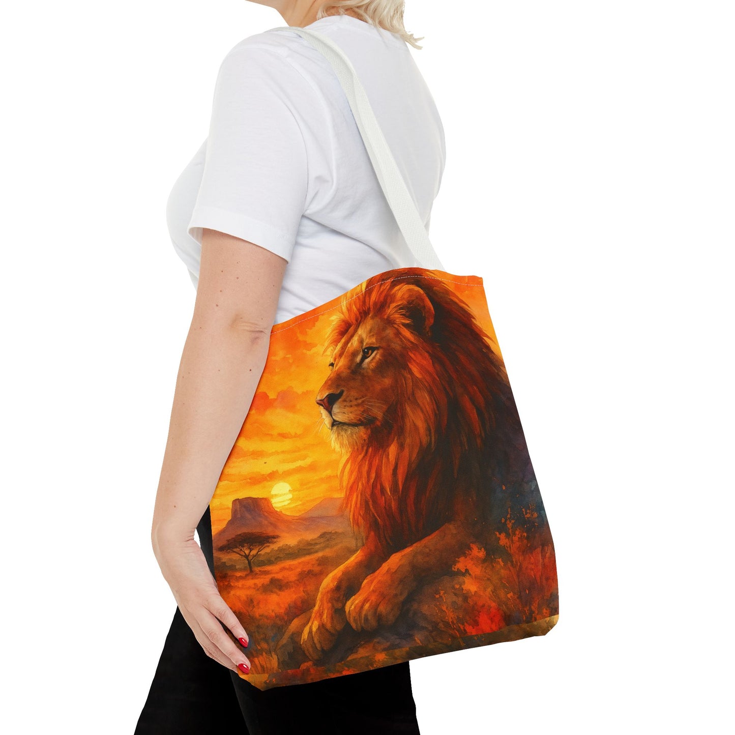 Rise with Courage – Lion Tote Bag