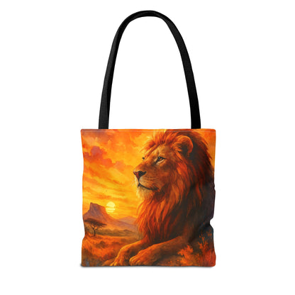 Rise with Courage – Lion Tote Bag