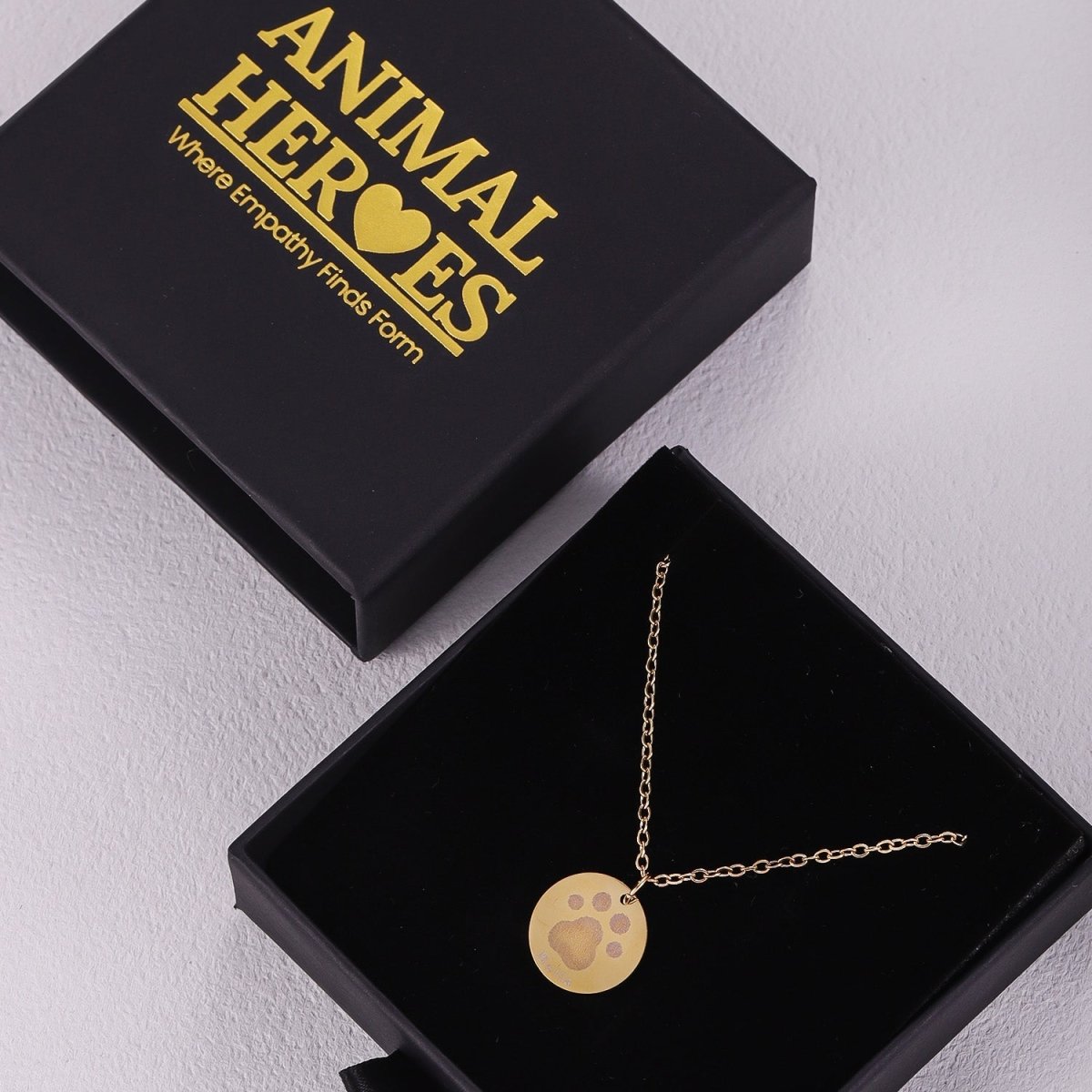 Custom Dog Paw Print Necklace - MyFurHero