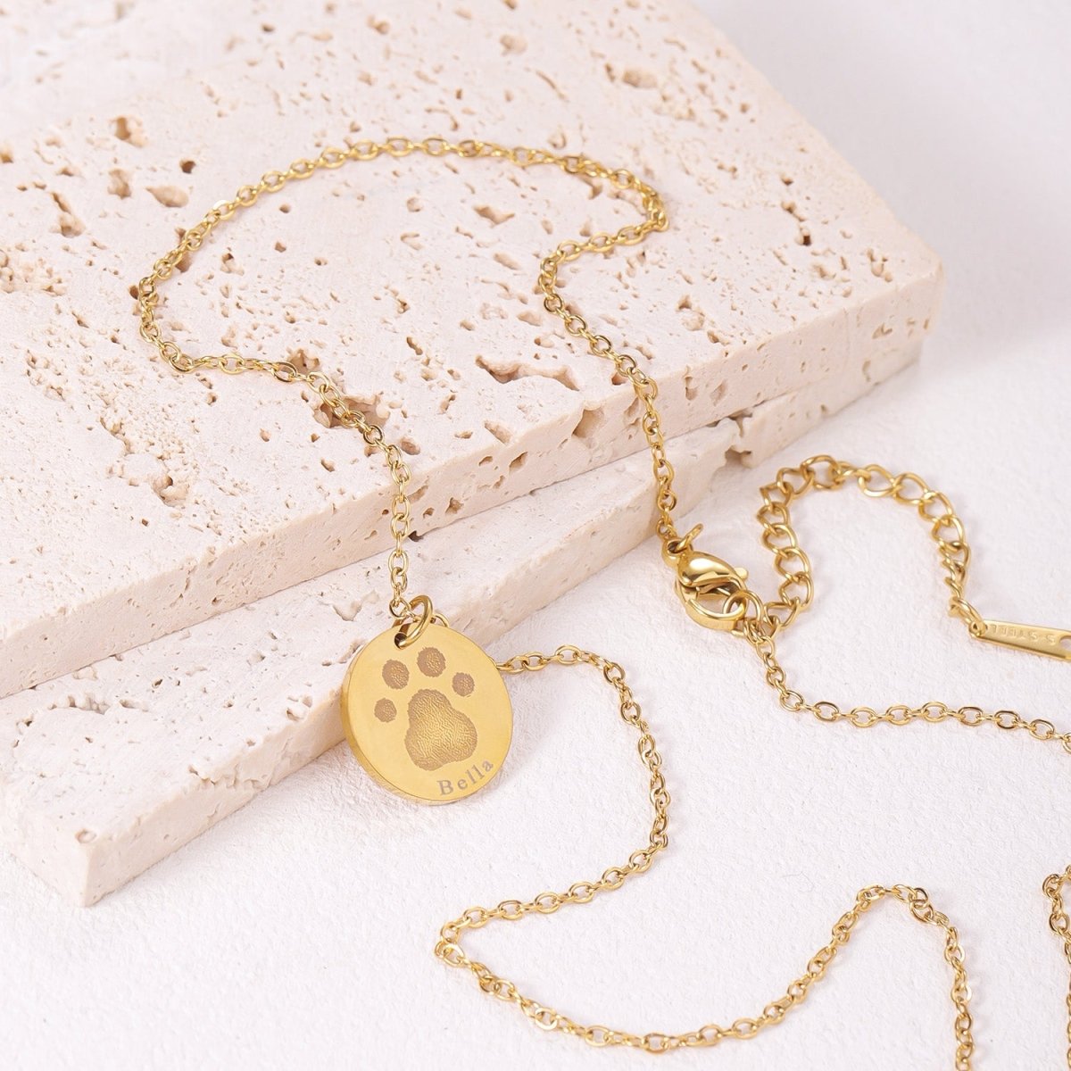 Custom Dog Paw Print Necklace - MyFurHero