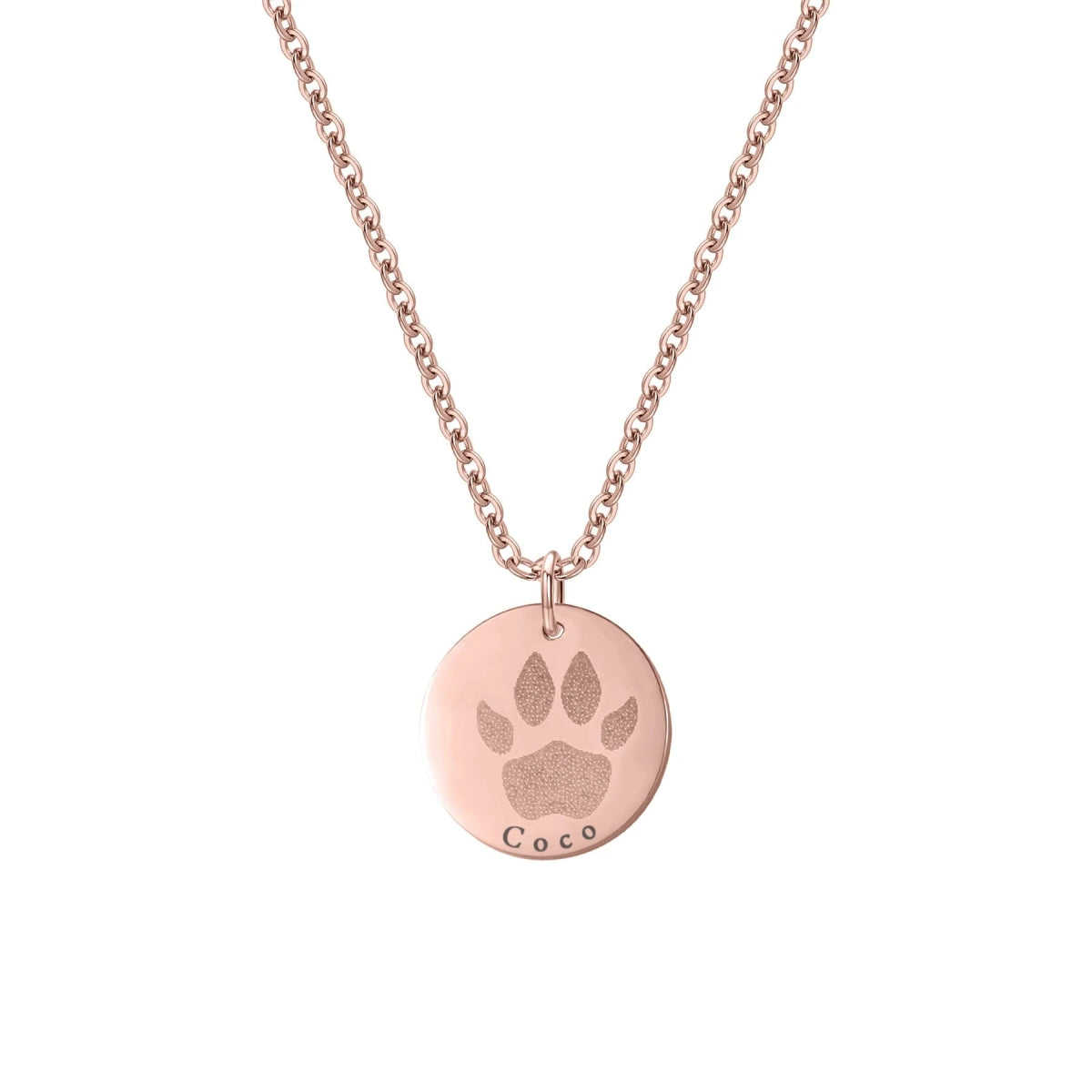 Custom Dog Paw Print Necklace - MyFurHero