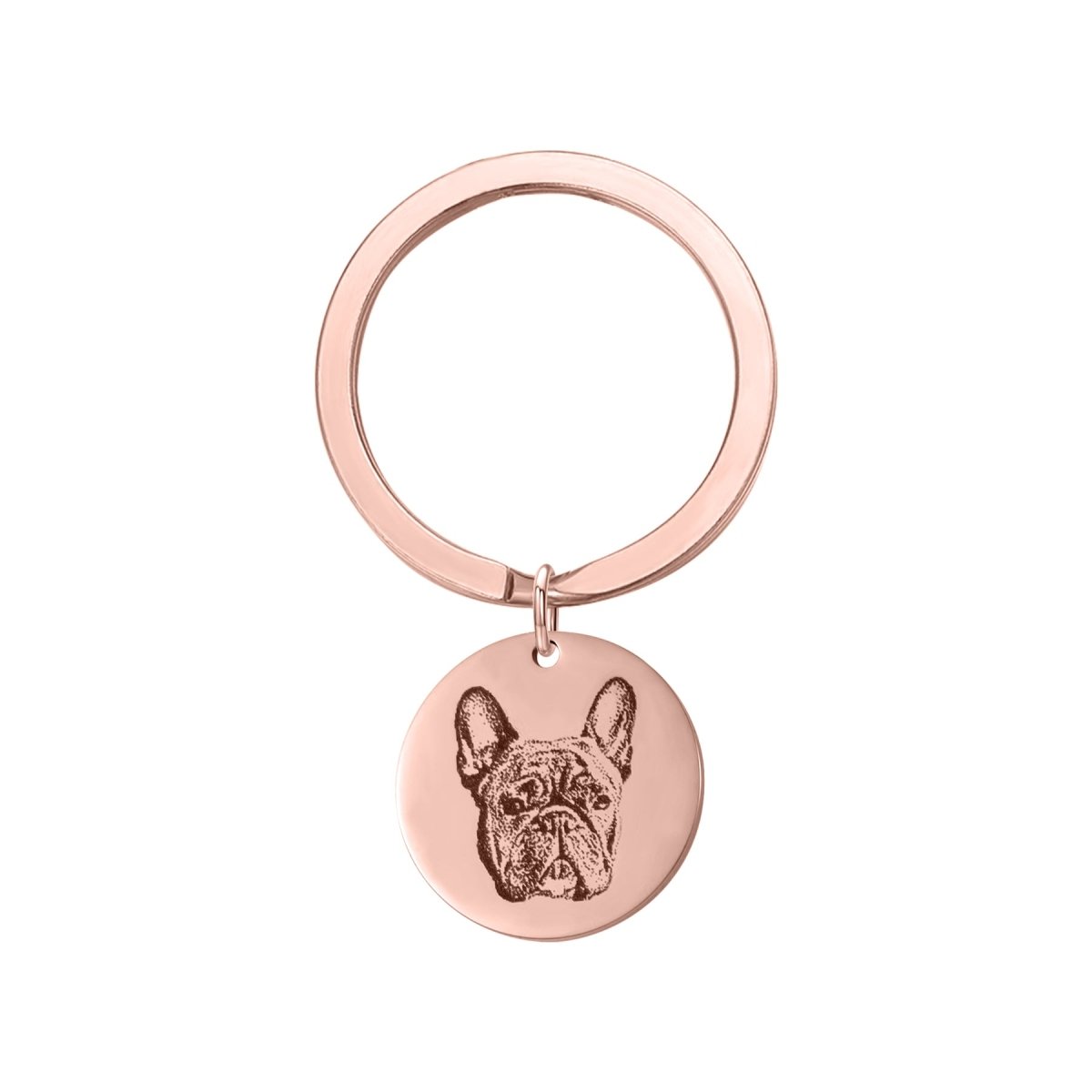 Engraved Pet Disc Keychain – Custom Dog & Cat Portrait - MyFurHero