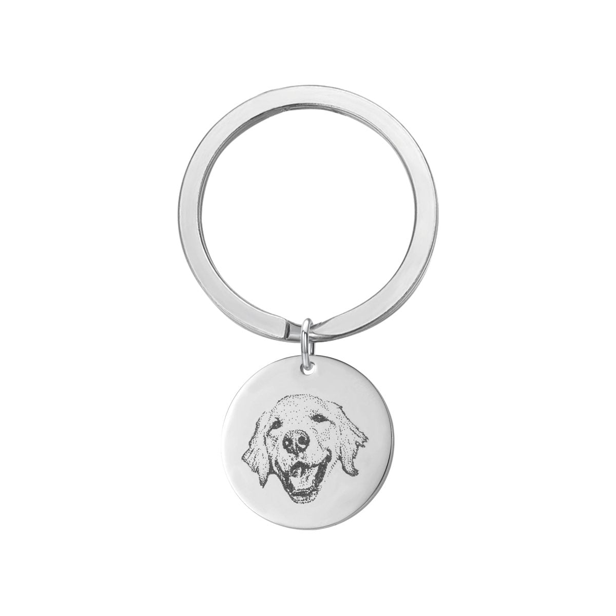 Engraved Pet Disc Keychain – Custom Dog & Cat Portrait - MyFurHero