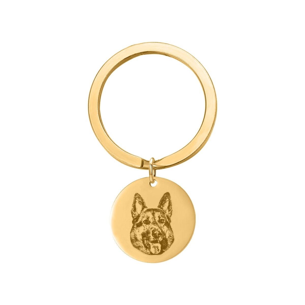 Engraved Pet Disc Keychain – Custom Dog & Cat Portrait - MyFurHero
